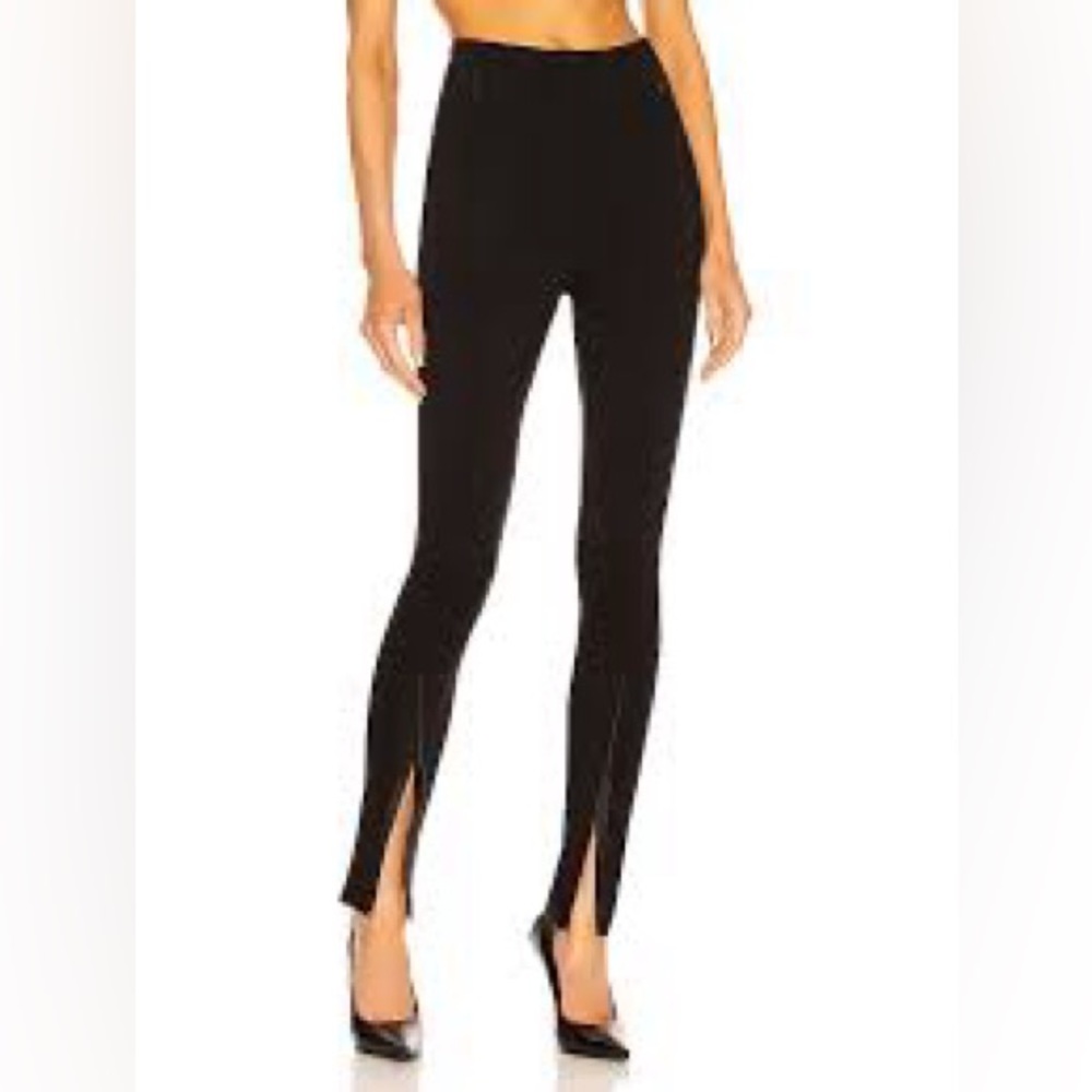 Wardrobe.NYC front split leggings in black - size xxs
